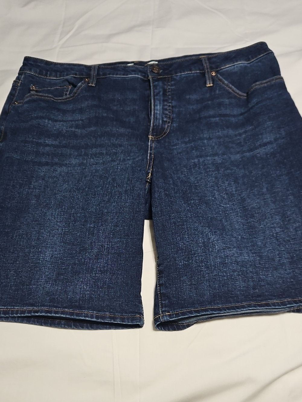 Seven7 Dark Blue Denim Jean Shorts